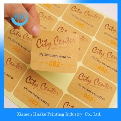 Drucken von Papieraufkleberetiketten