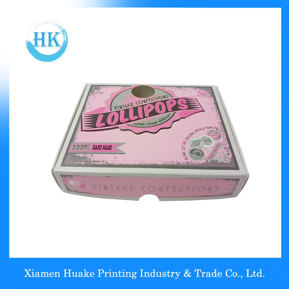 Pink Makeup Packaging Paper Box With Spot UV
