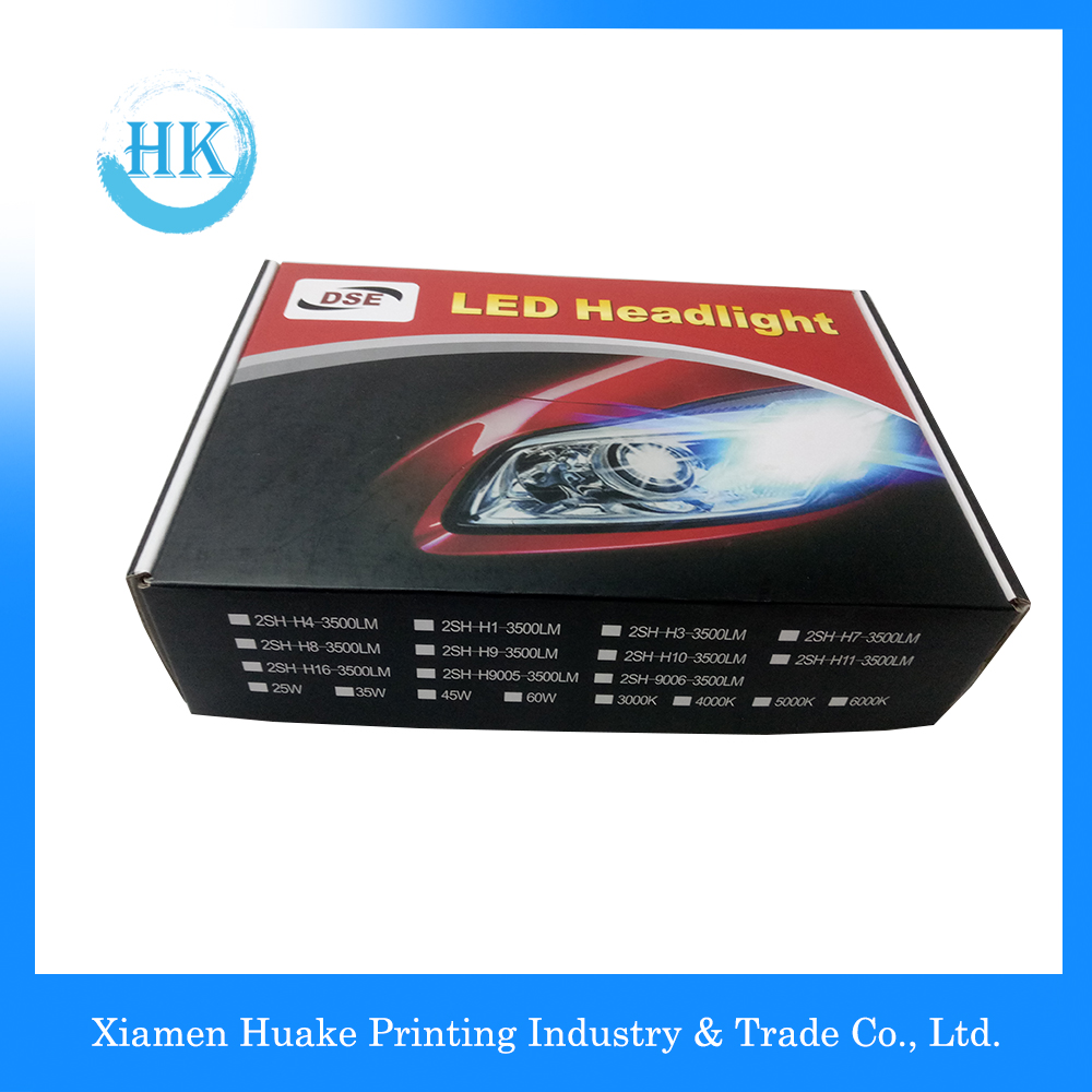 LED Headlight Packaging Paper Pox
