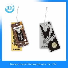 Kleidungspunkt UV-Lack bedruckte Papieranhänger Huake Printing