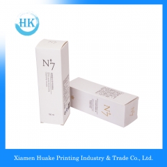 Weiße lange gewellte Make-up-Papierbox mit heißem Bronzing Huake Printing