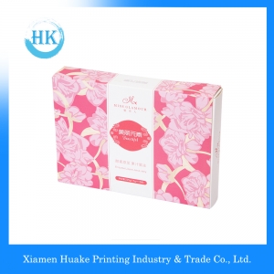 Rosa Druckpapier-Luxusgeschenkbox-Verpackung 