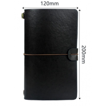 PU leather notepad journal notebook with elastic band strap 