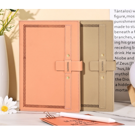 Economic Business Planners And Notebooks Custom Hardcover PU Leather Magnet Clasp A4 