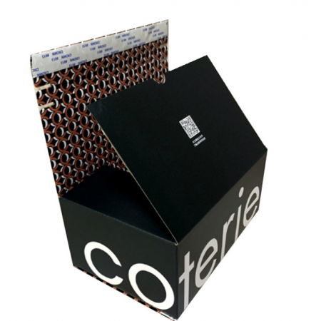 Custom Mailer Carton Box With Zipper Tear Strip Corrugated Paper Boxes 