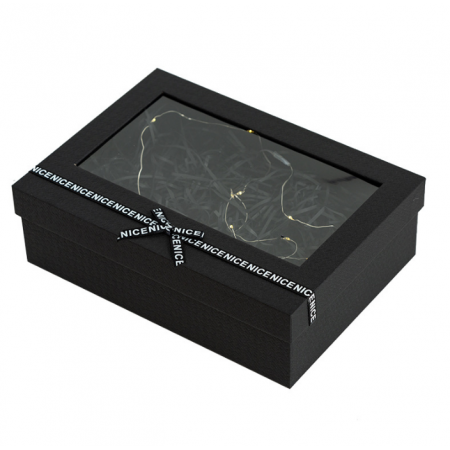 Transparent Clear Window Boxes For Gift Pack Lid And Base Packaging 