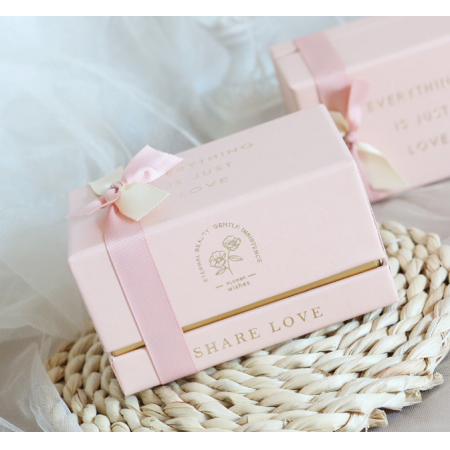 Custom Gift Boxes With Logo Wedding Cardboard Hat Top Bow Box 
