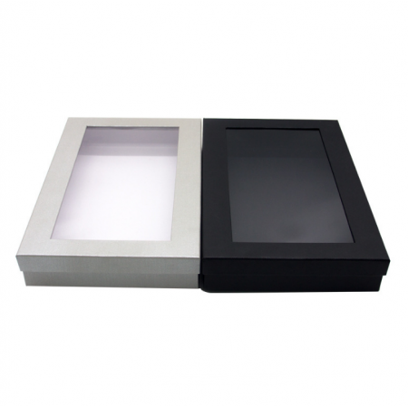 Custom Boxes With Logo Packaging For Clothing Cardboard Box With Clear Window Product 