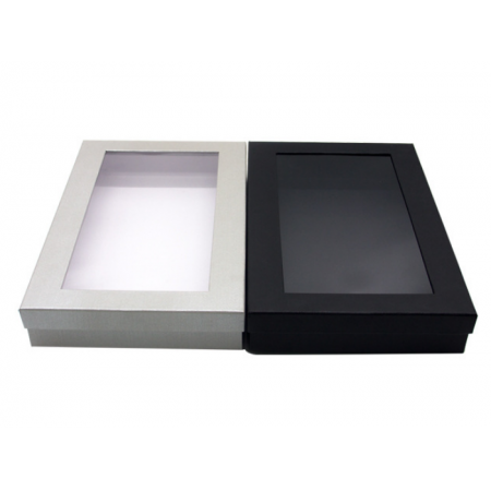 Custom Boxes With Logo Packaging For Clothing Cardboard Box With Clear Window Product 