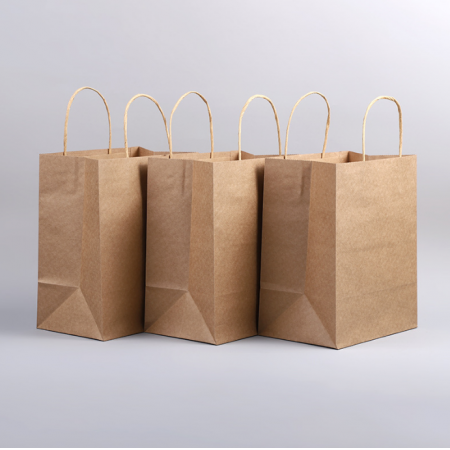 Recycled Kraft Paper Mailer Shopping Packaging Bag Wholesale 