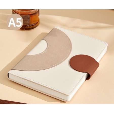 Custom Journal Leather Travelers Notebook 100gsm Paper Notepads Logo Printed A5 100 Pages Gift Set 